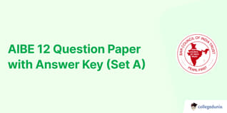 AIBE 12 Question Paper with Answer Key (Set A)